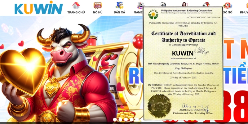 Kuwin là nhà cái hoạt động hoàn toàn hợp pháp